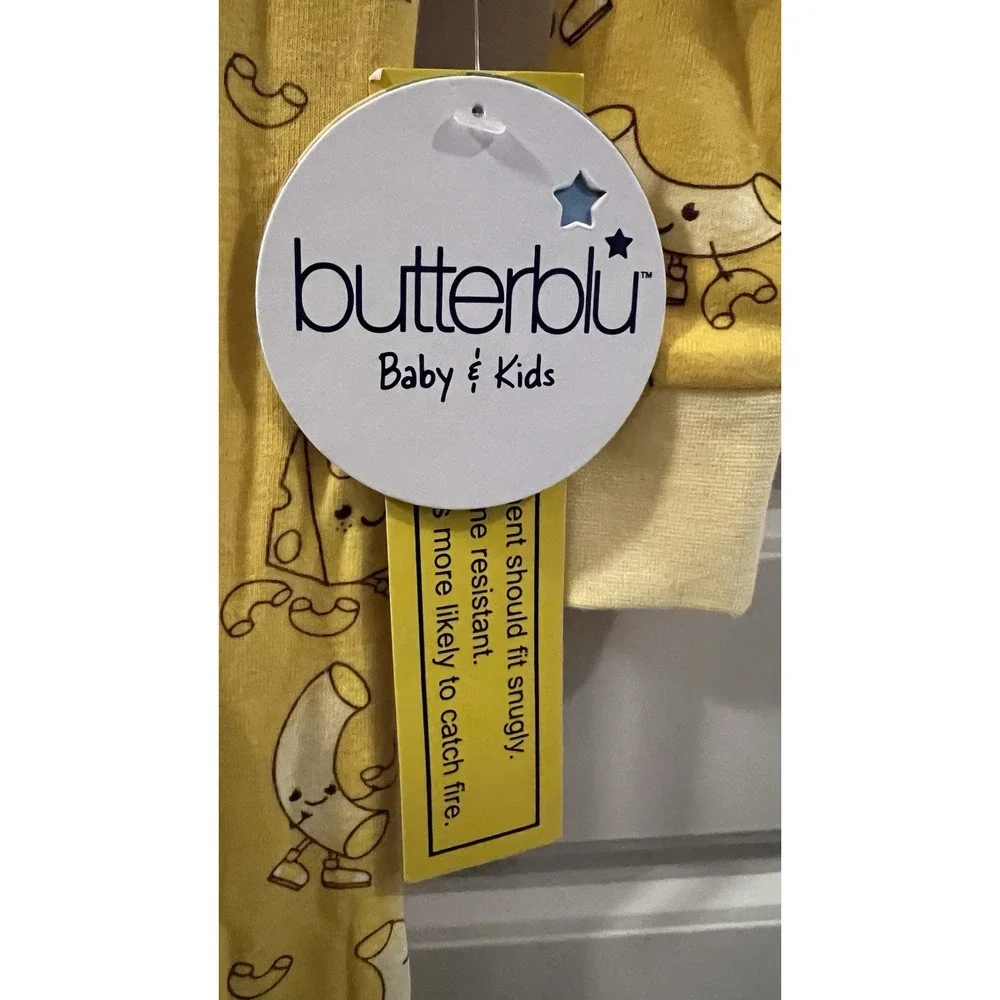 Butterblu 12m Mac & Cheese Bodysuit-Organic Cotton